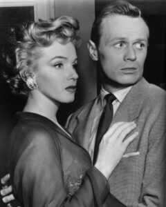 Marilyn Monroe and Richard Widmark in a promotional image for Don't Bother to Knock (1952)