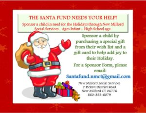 holiday gift drive New Milford Santa Fund Cramer & Anderson