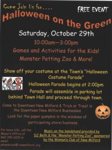 Trunk or Treat Halloween on the Green New Milford CT
